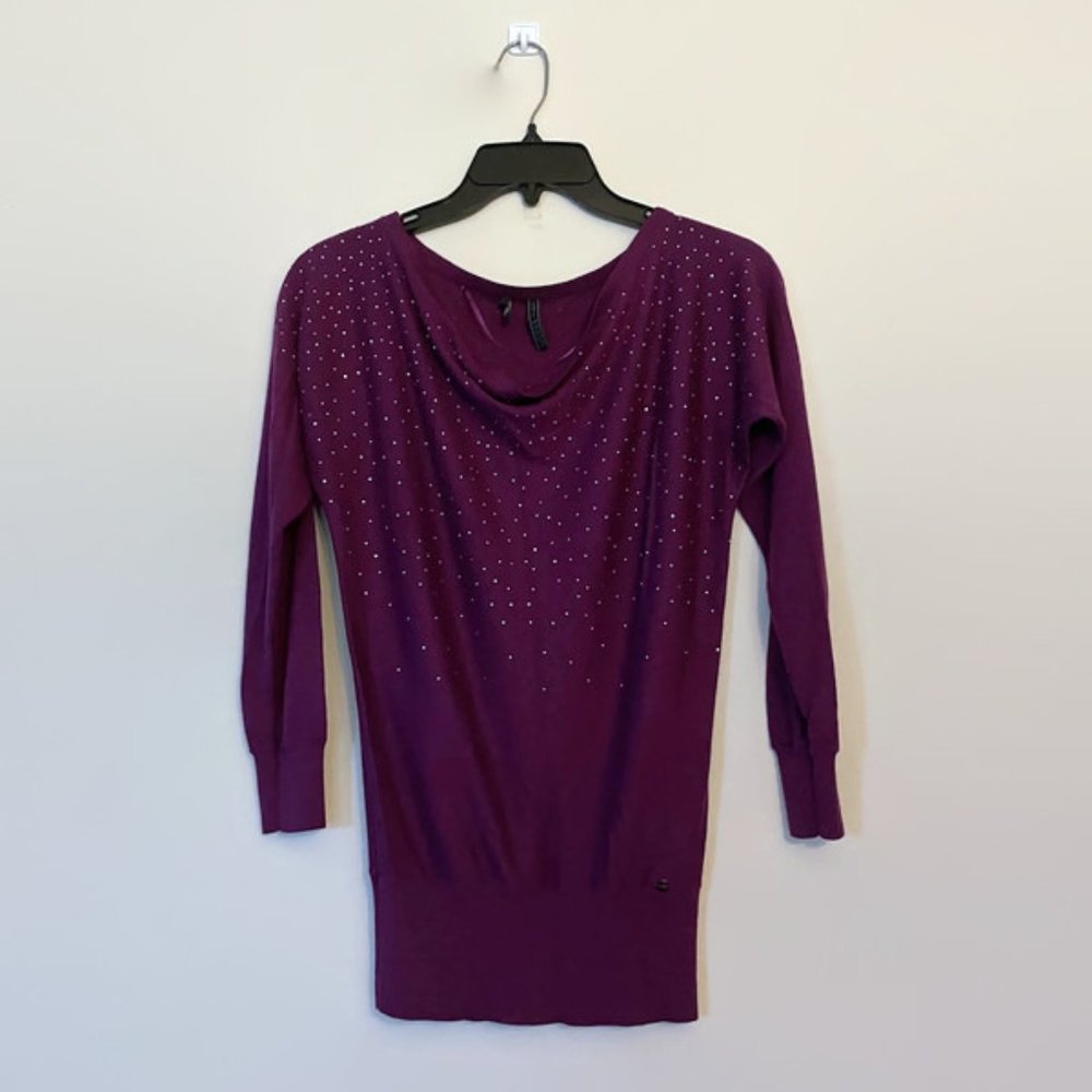 Soft knit cowl neck blouse, top ✿